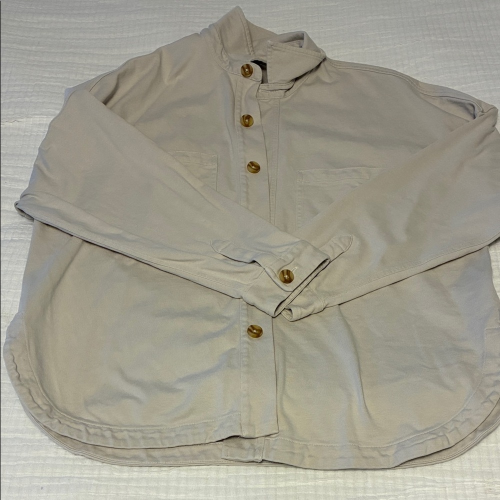 Women’s  Beige Button-Up Jacket